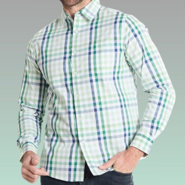 Camisa casual de algodón manga larga para hombre REGENT STREET 3